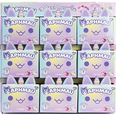 Aphmau MeeMeow enhjørning bamse 15 cm - assorteret