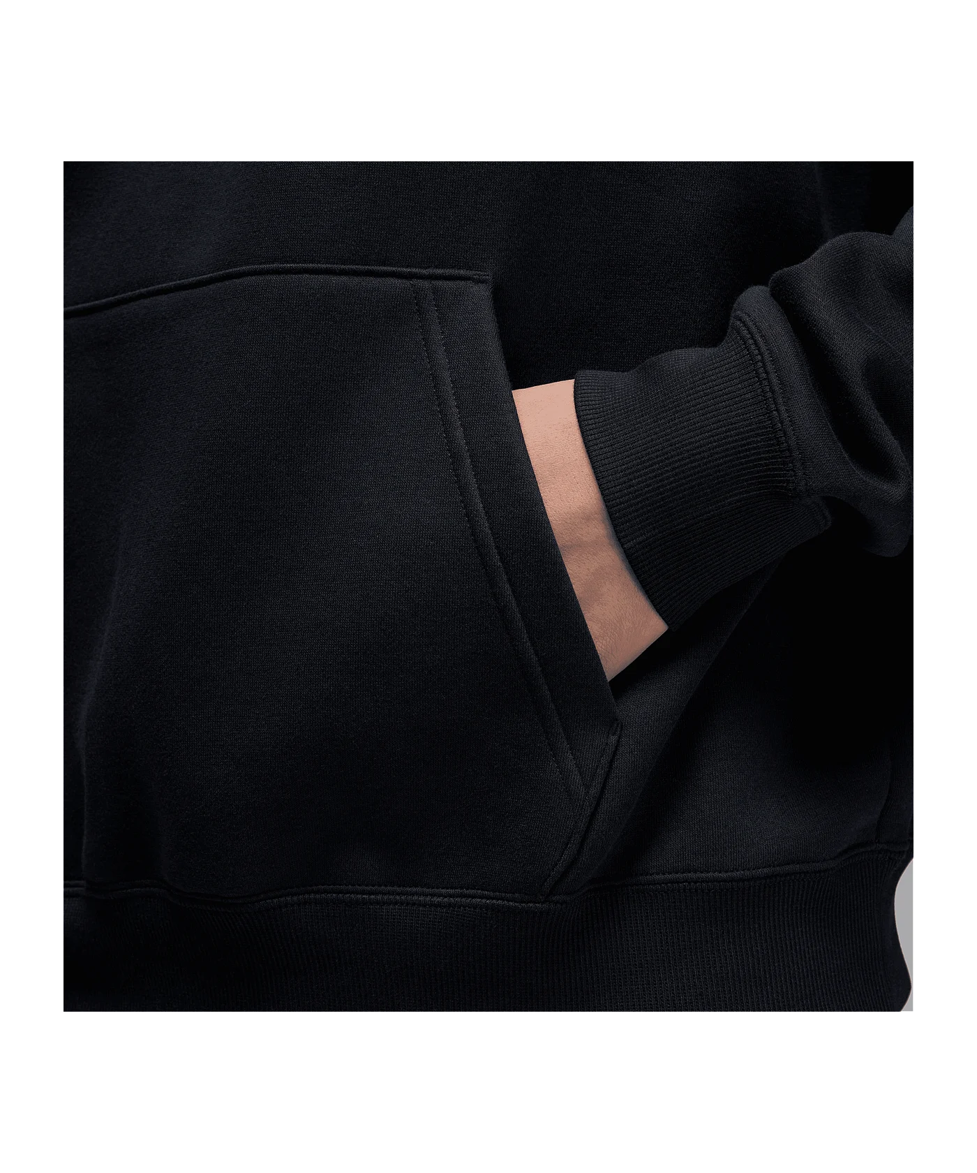 Jordan Brooklyn Fleece Oversized Kapuzenjacke Schwarz F010