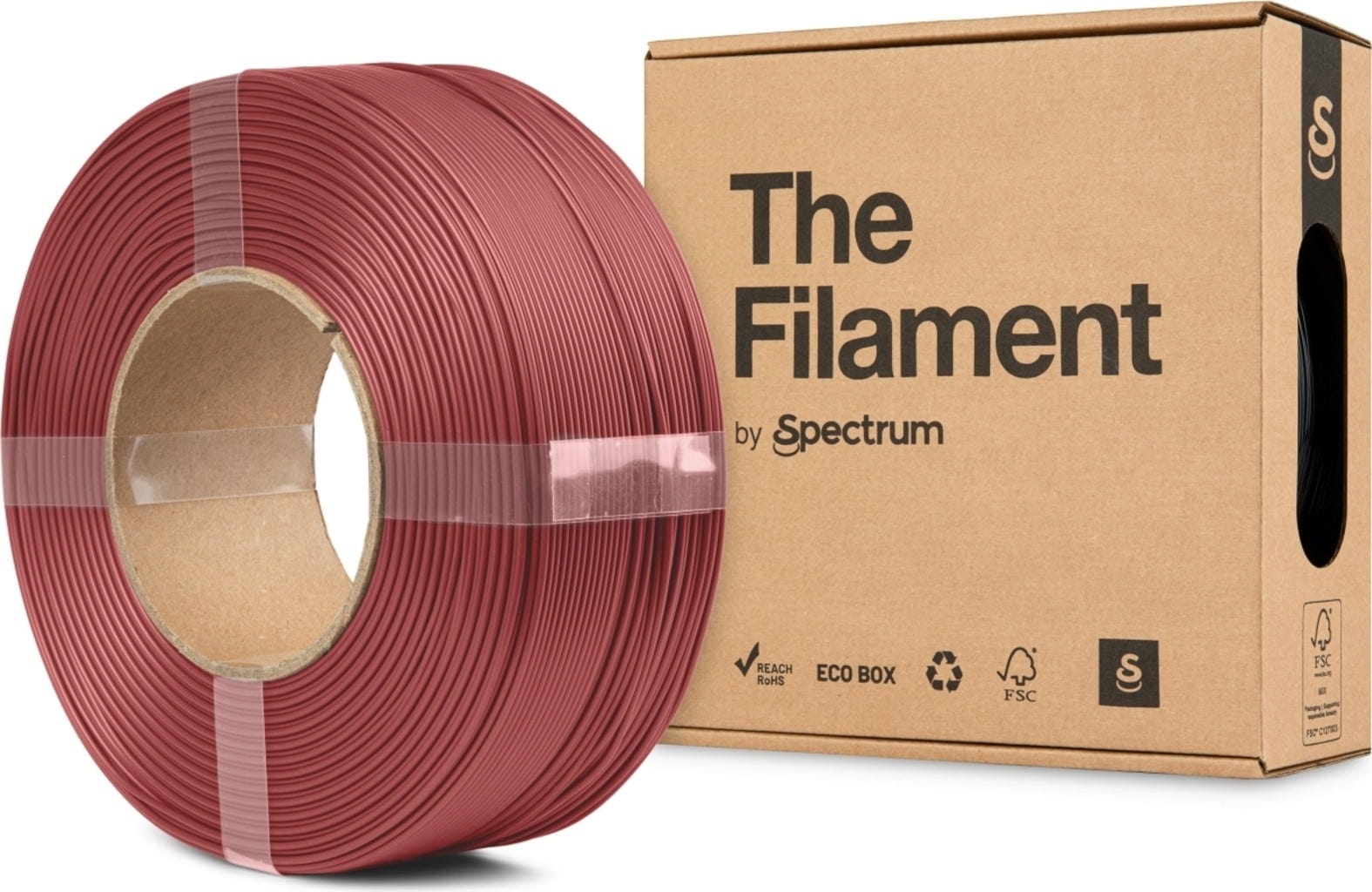The Filament  Refill PLA Matte October Red, 1,75 mm / 1000 g    Mattes PLA ohne Spule für funktionale & dekorative Anwendungen in October Red