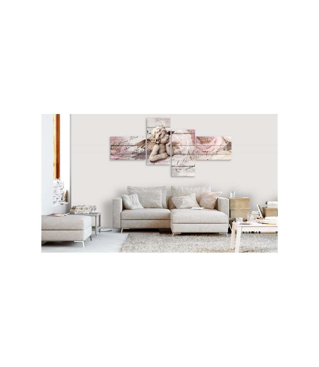 Paris Prix - Tableau Imprimé contemplation 4 Panneaux 100x200cm