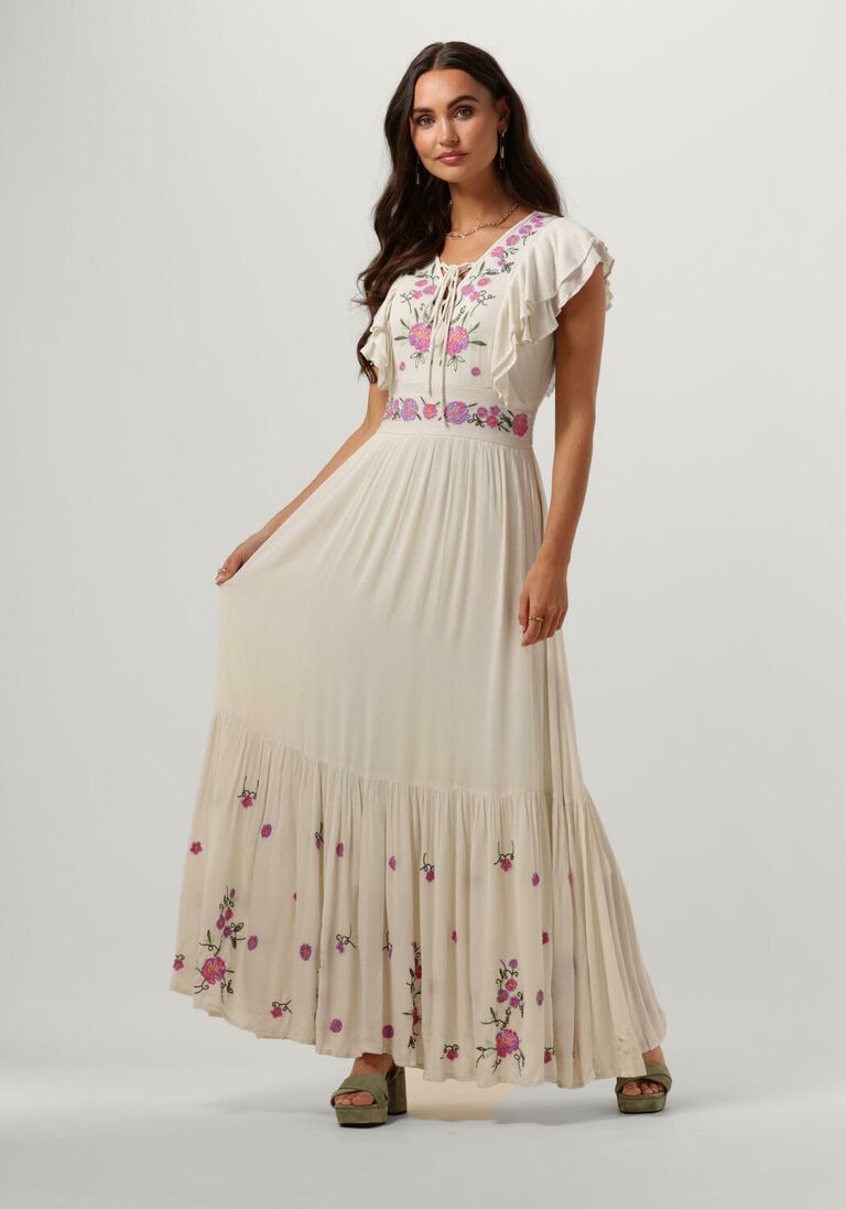 Y.A.S. gebroken wit y.a.s. maxi jurk yashella ss maxi dress s.