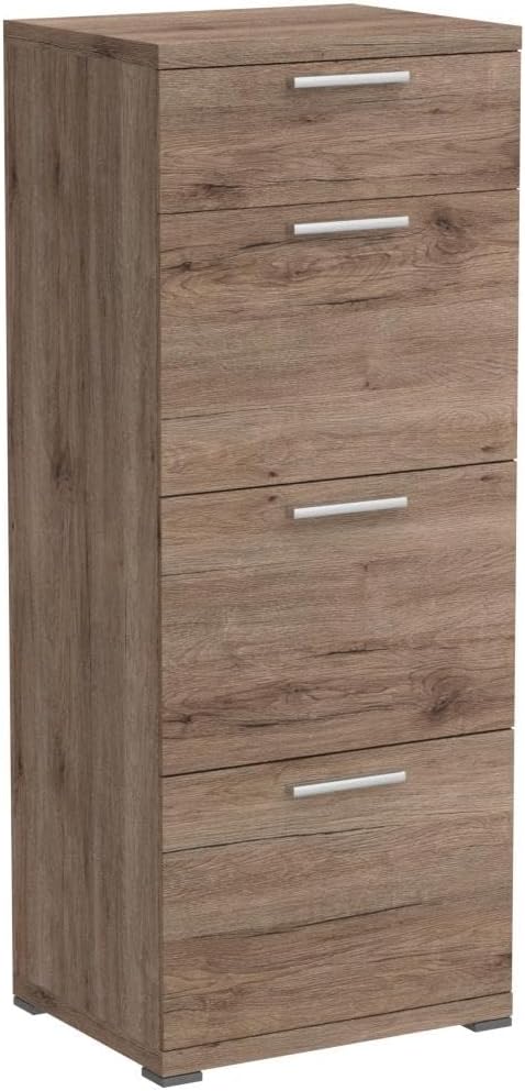 Germania 3203-177 Kommode GW-Top in Sanremo-Eiche-Nachbildung, 48 x 120 x 40 cm (BxHxT)