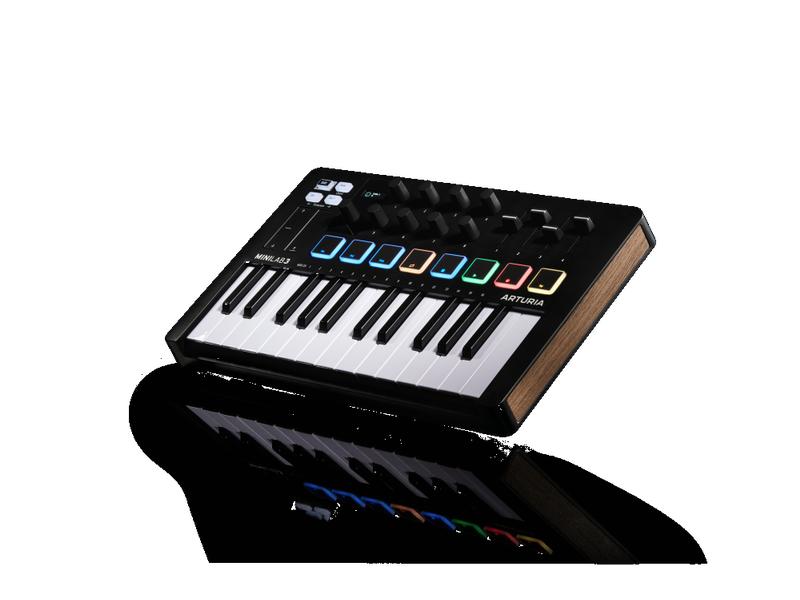 Arturia Keyboard Controller Minilab 3 Schwarz Universeller Controller zum Musizieren