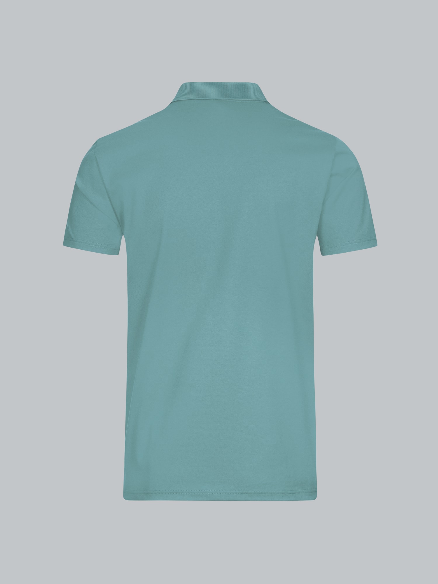 Poloshirt aus Single-Jersey Seegras