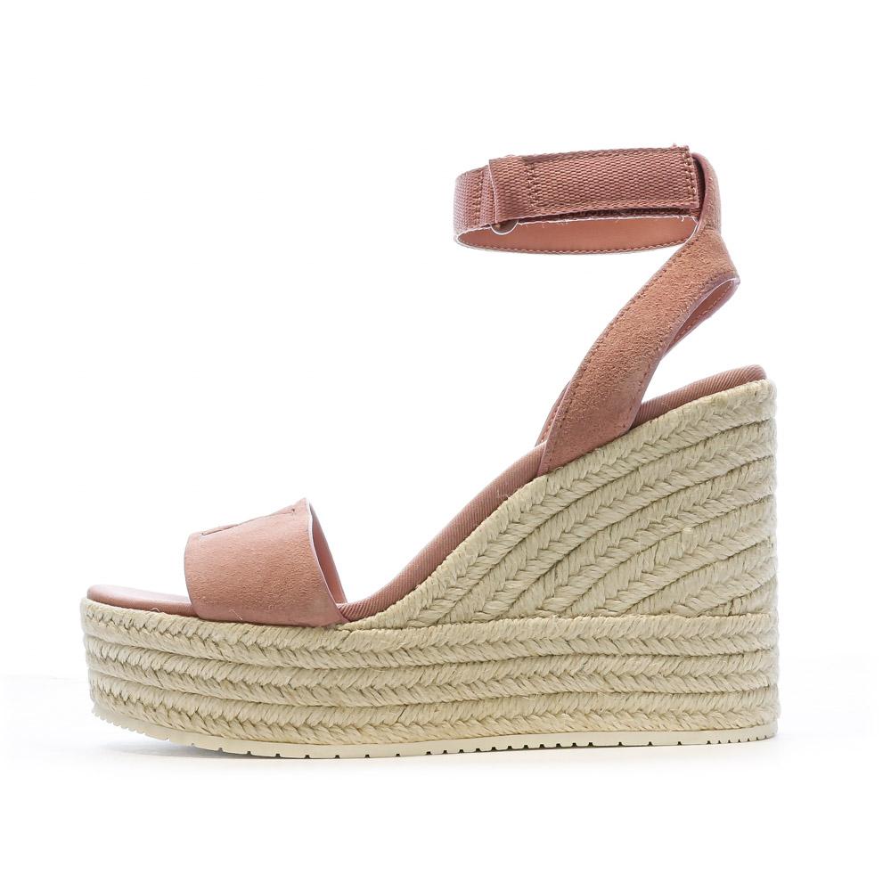 Calvin Klein Jeans Sandales Compensées Roses Femme Calvin Klein Jeans Wedge Sandal