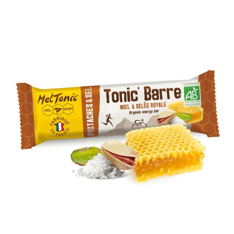 Tonic Barre Bio Miel \u0026 Pistaches \u0026 Fleur De Sel - Barre énergétique