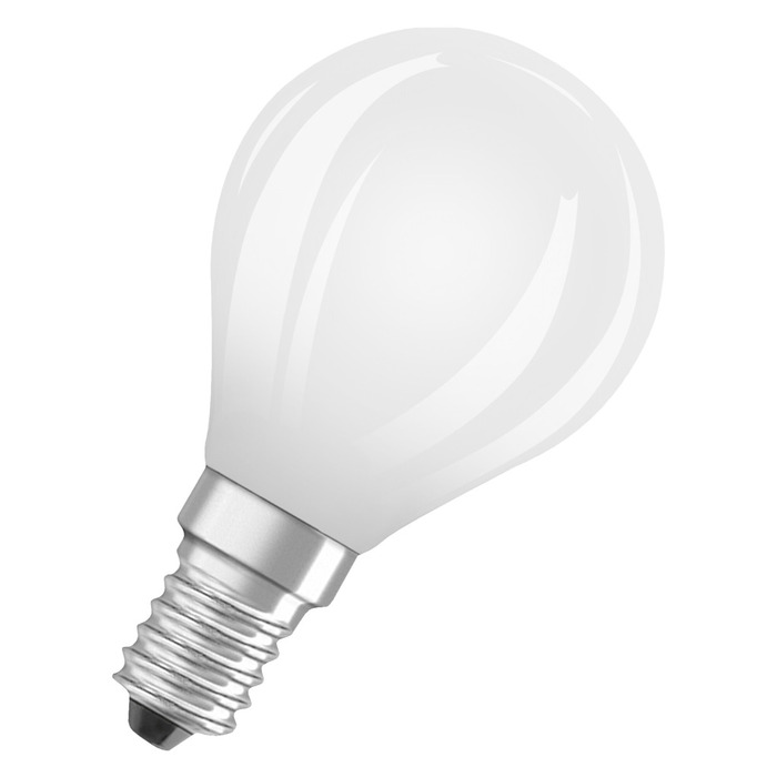 Osram LED mat kronepære E14 2,2 W 2-pk.