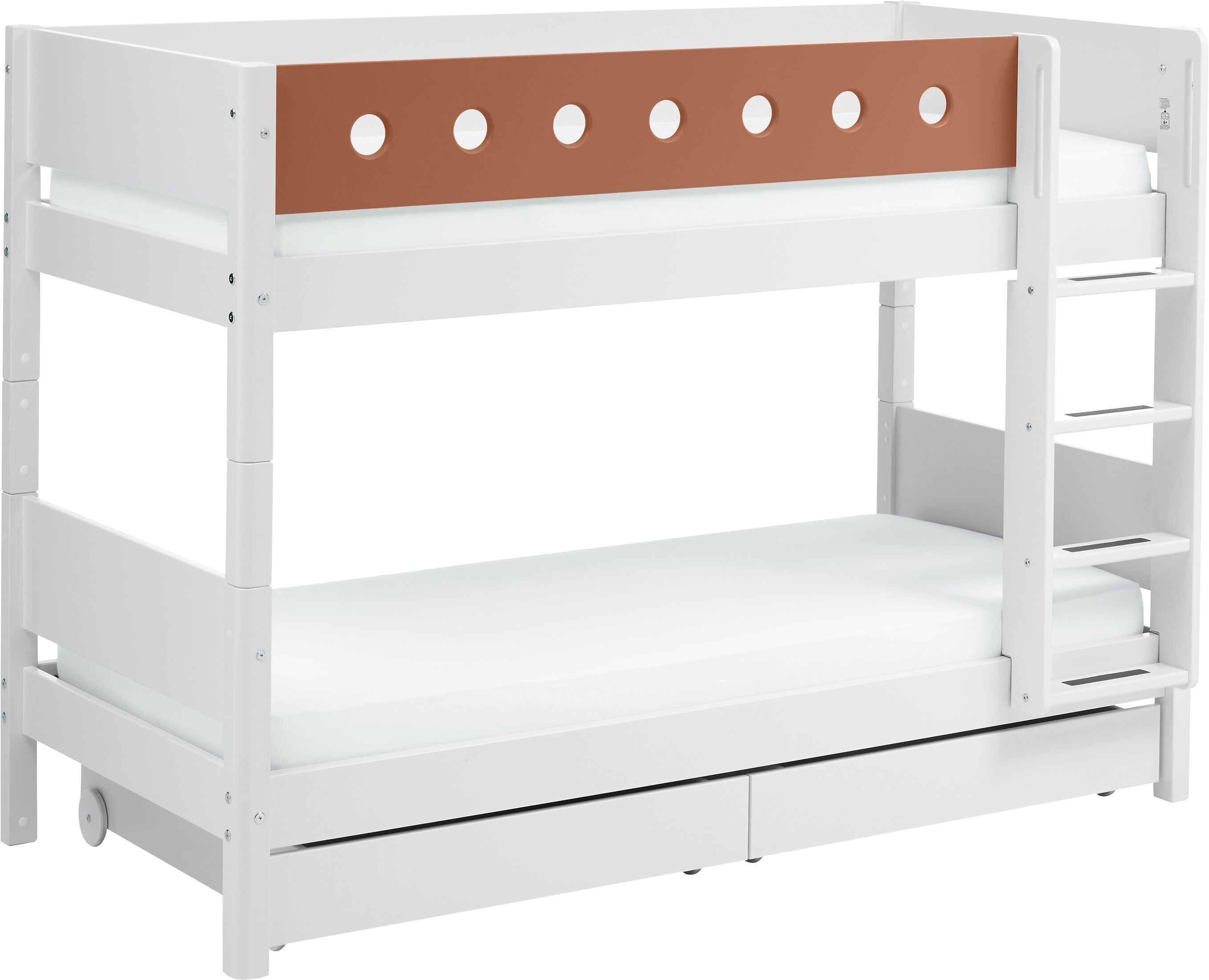Flexa WHITE Etagenbett - Rost / B: 109.0 cm x T: 210.0 cm x H: 154.0 cm