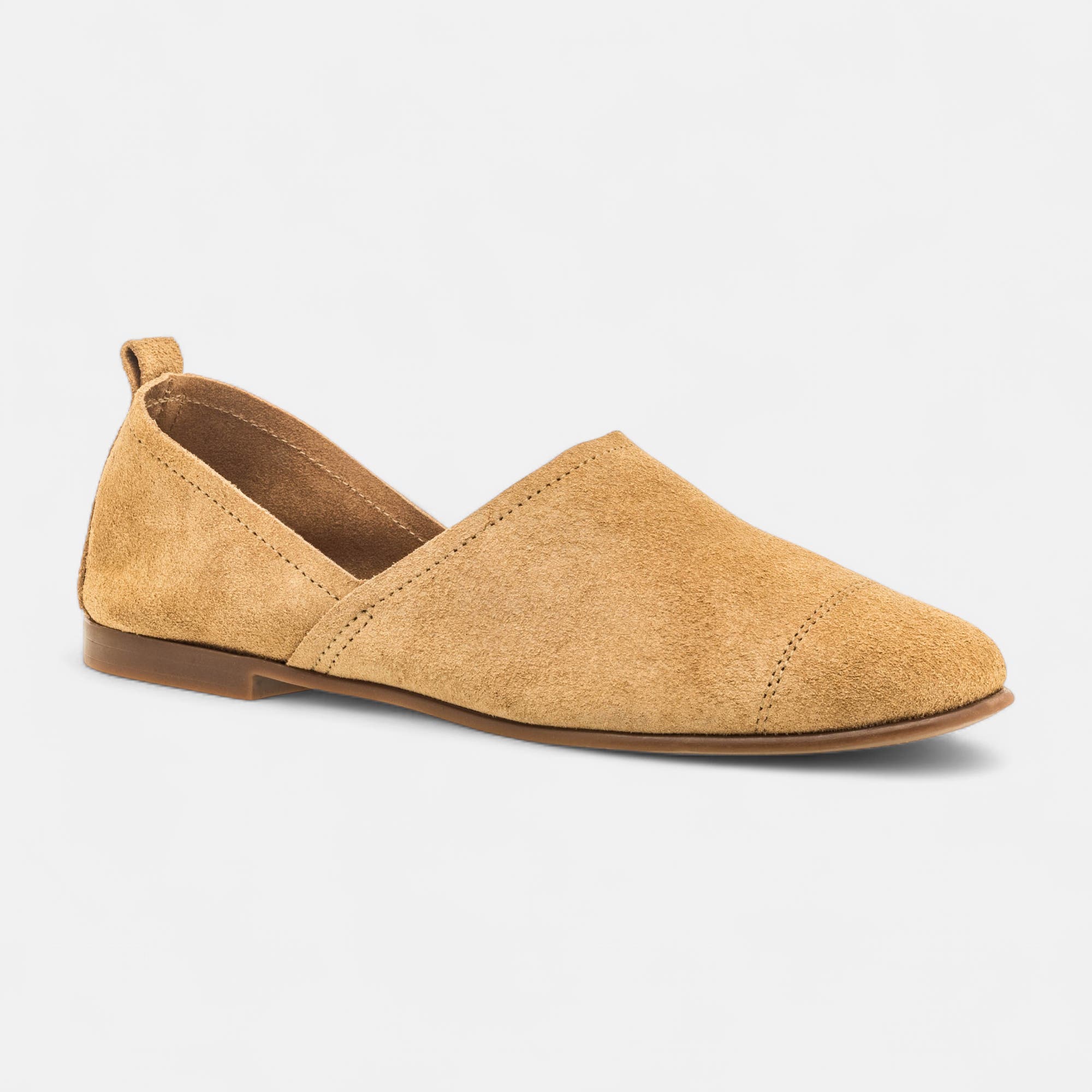 Mocassins Femme en cuir beige