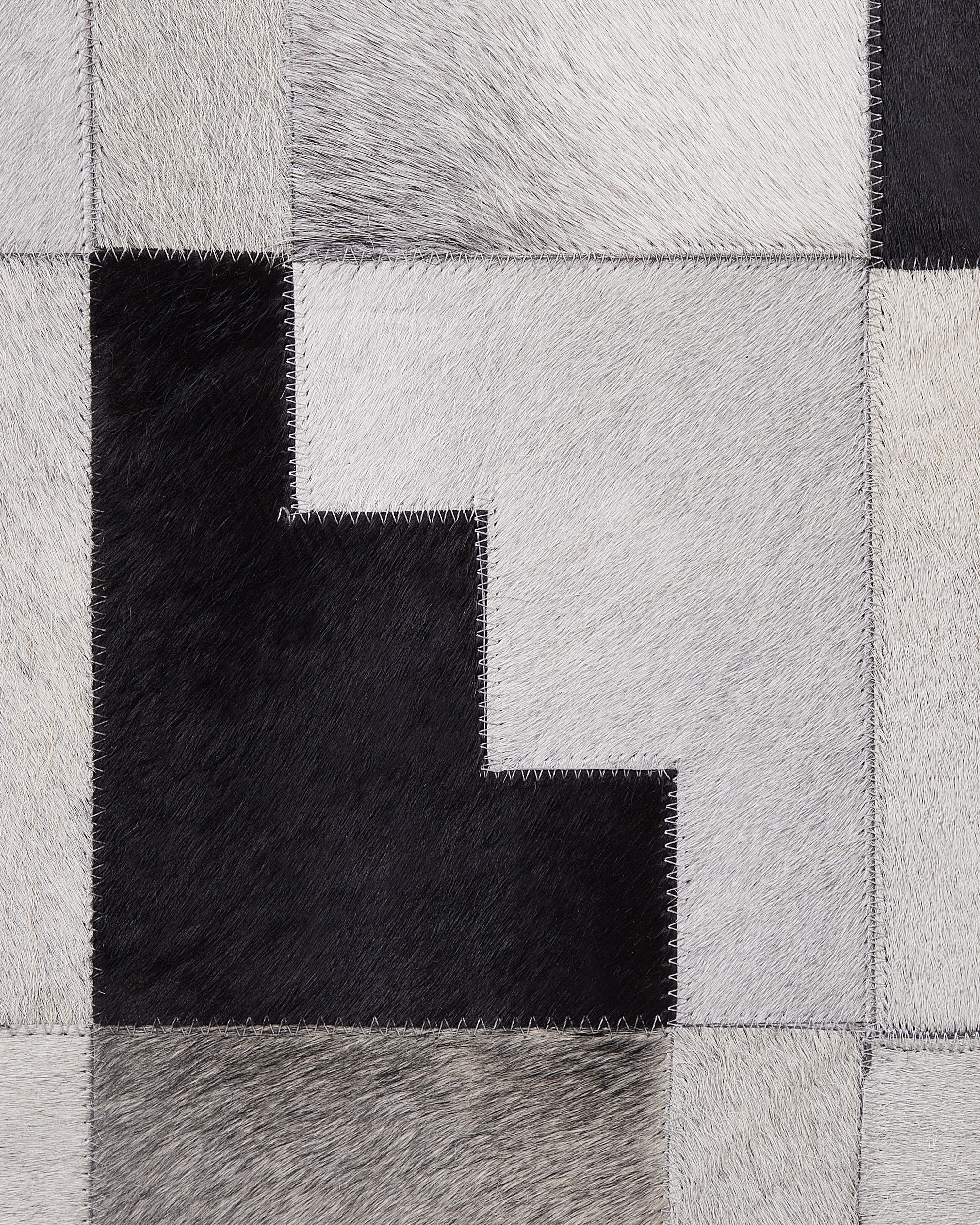Vloerkleed EFIRLI Grijs 160 x 230 cm Leer