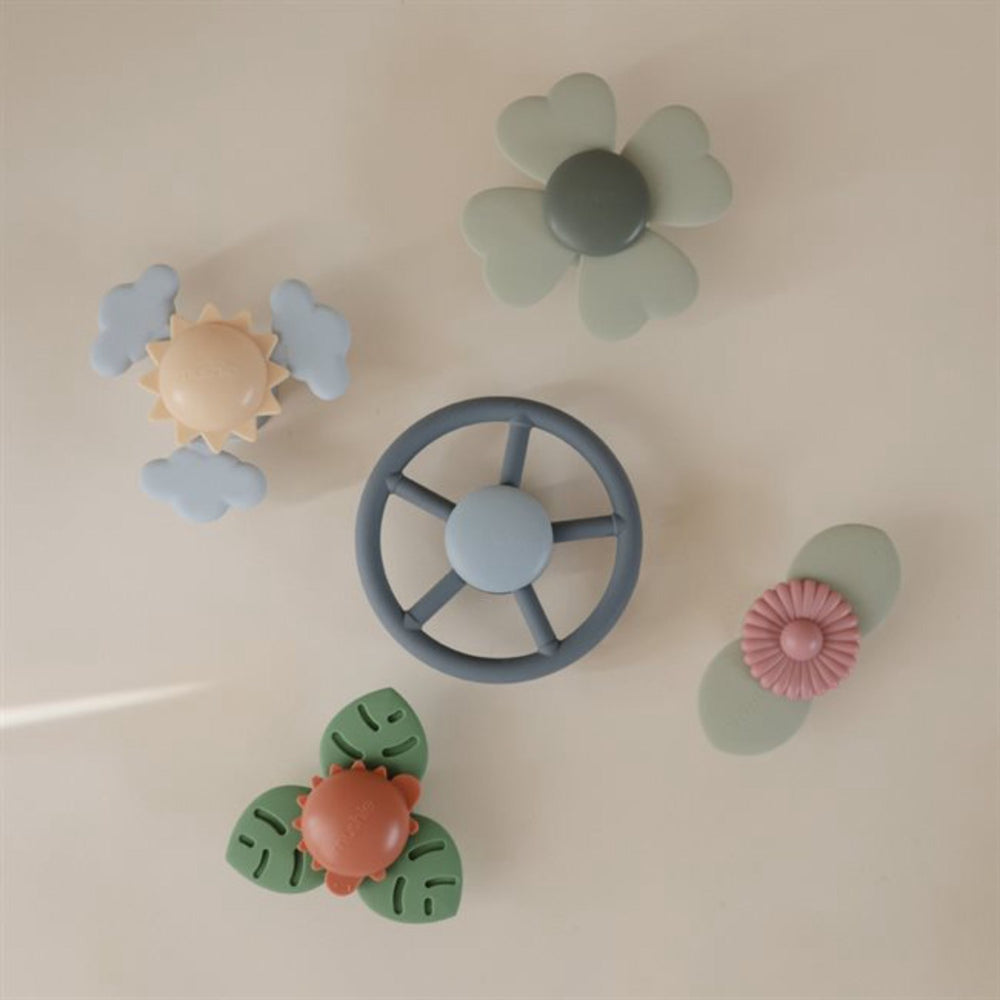 Køb Mushie Wheel Suction Spinner Legetøj