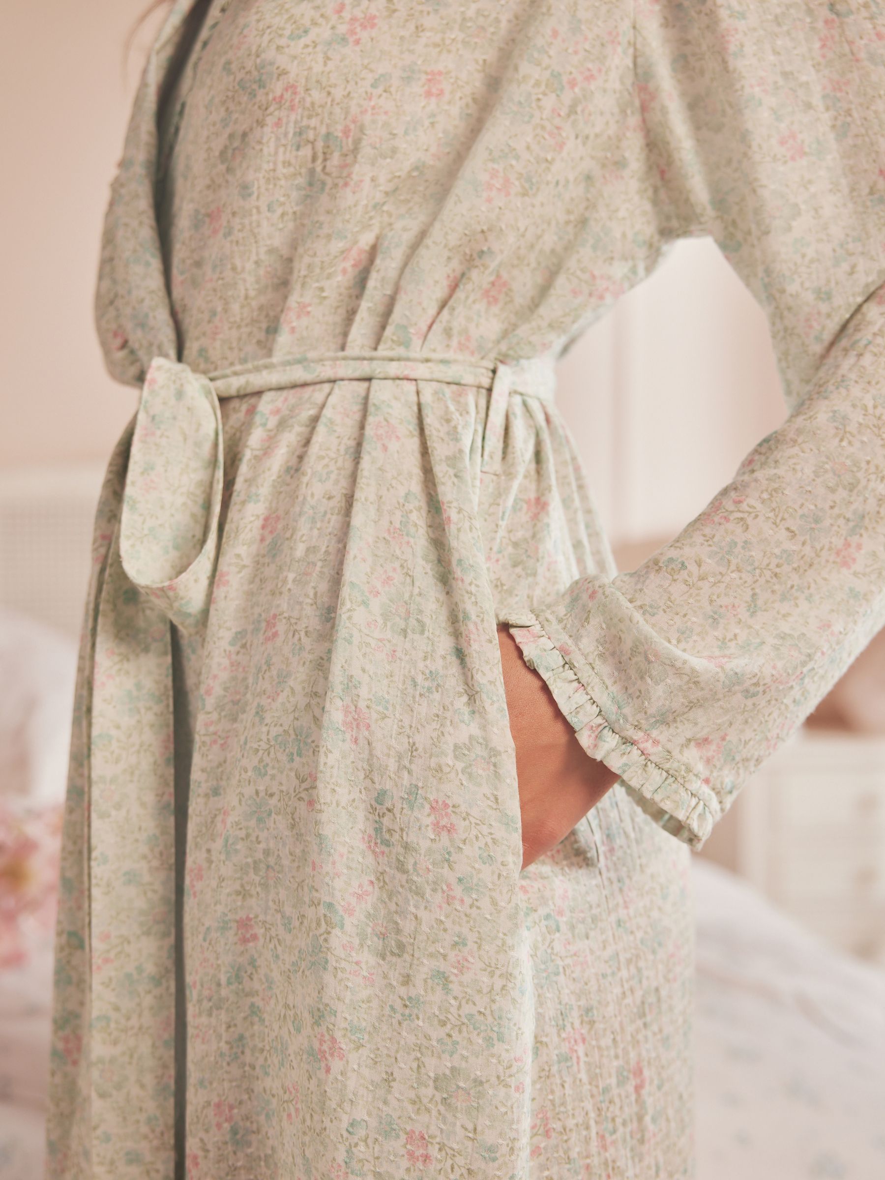 Shabby Chic by Rachel Ashwell® Groene Ditsy Print Kamerjas