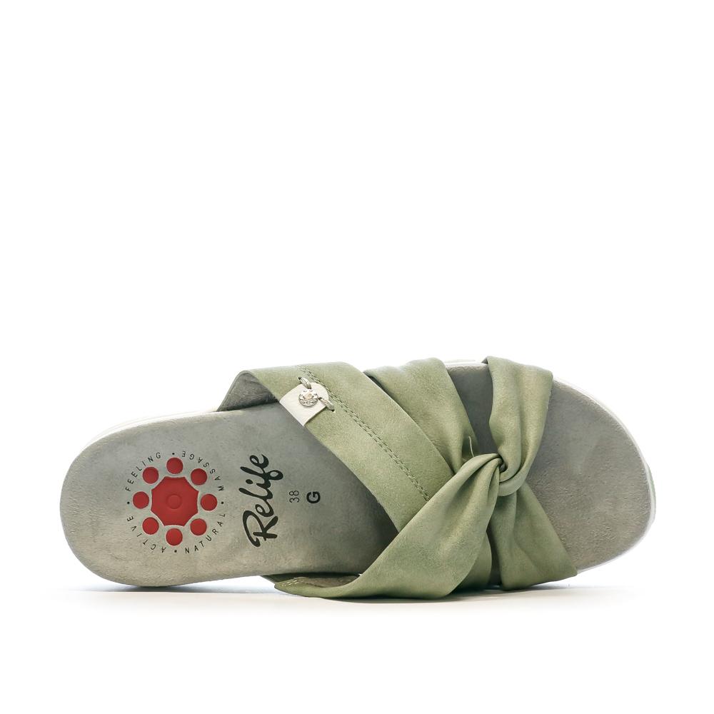 Relife Sandales Vert Femme RELIFE Lisandra