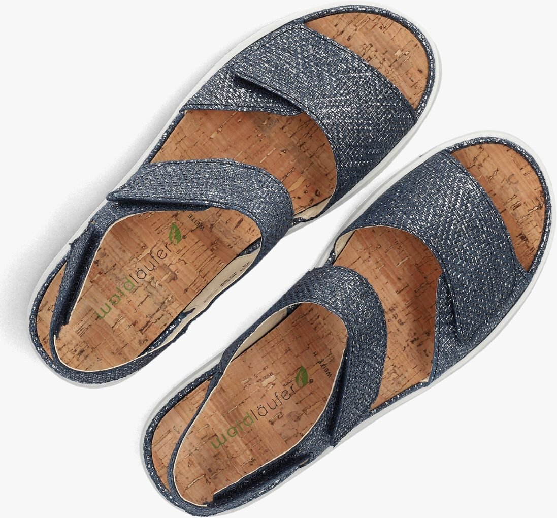 blauwe waldlaufer platte sandalen h-willow