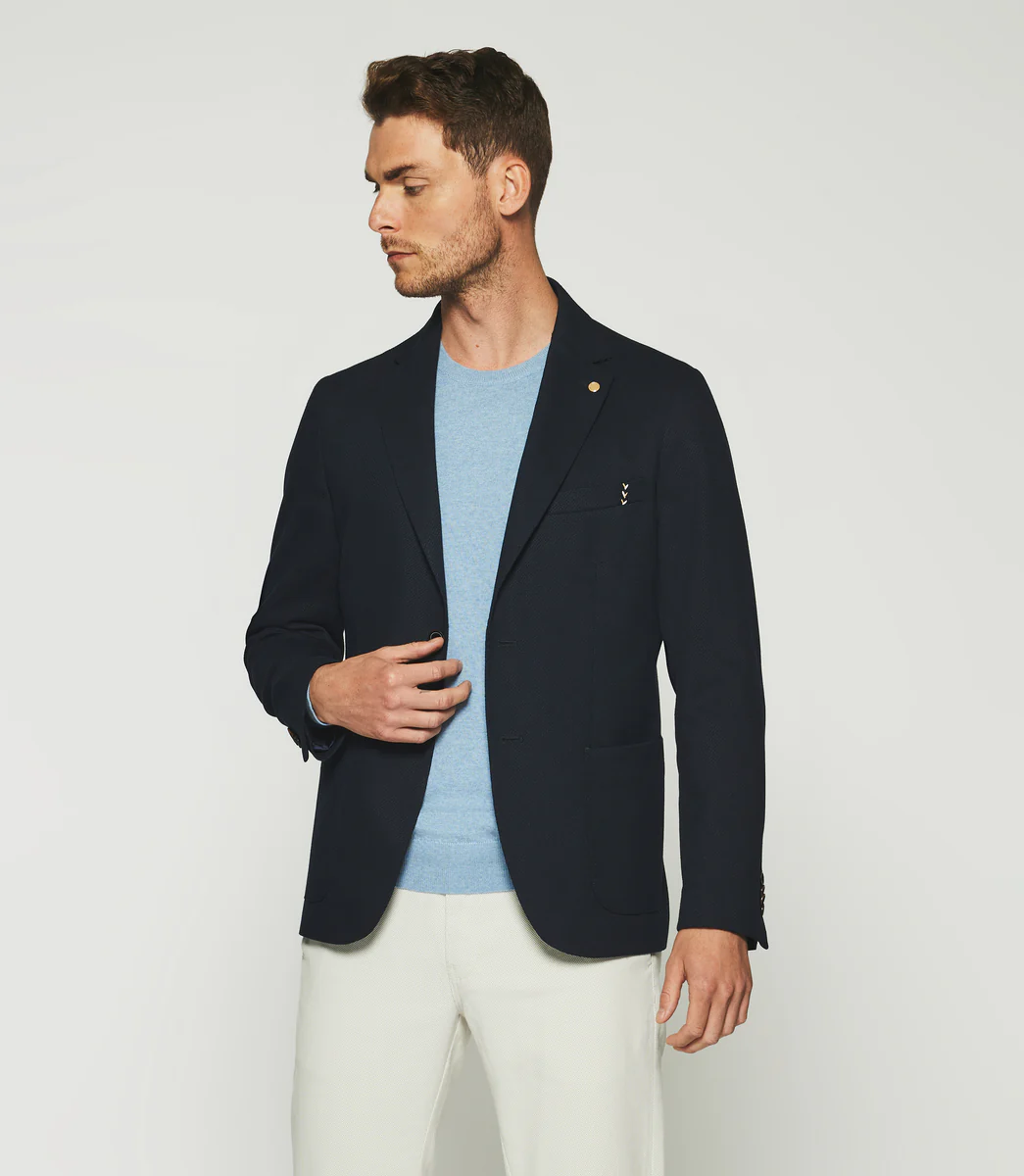 Veste à 2 boutons marine ASTI