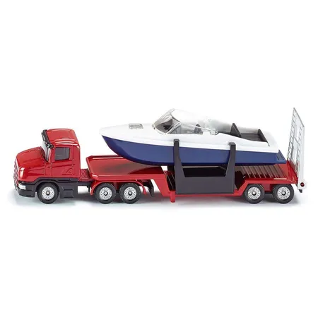 SIKU 1613 Tieflader mit Boot