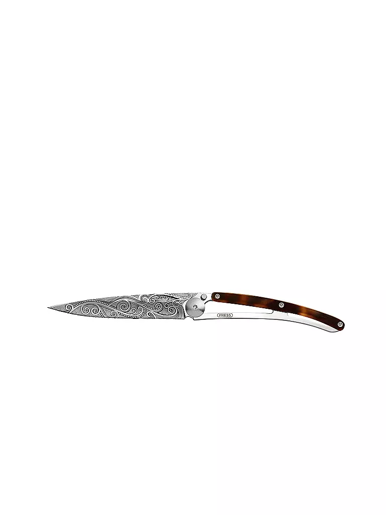 DEEJO Taschenmesser Schildpattoptik Hochglanz PACIFIC 37G silber