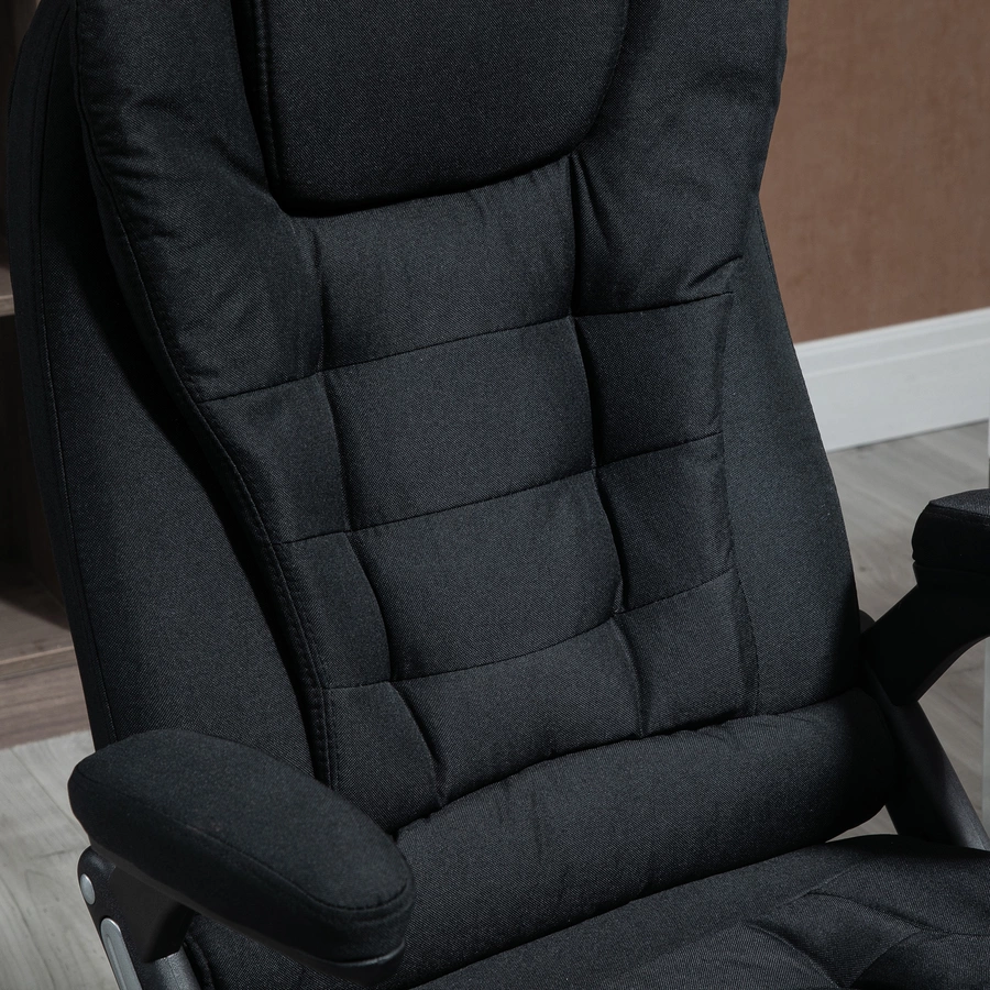 Vinsetto Bürostuhl ergonomisches design, Atmungsaktiv Schwarz