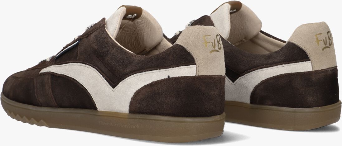 bruine floris van bommel lage sneakers sfm-10224 de zaler