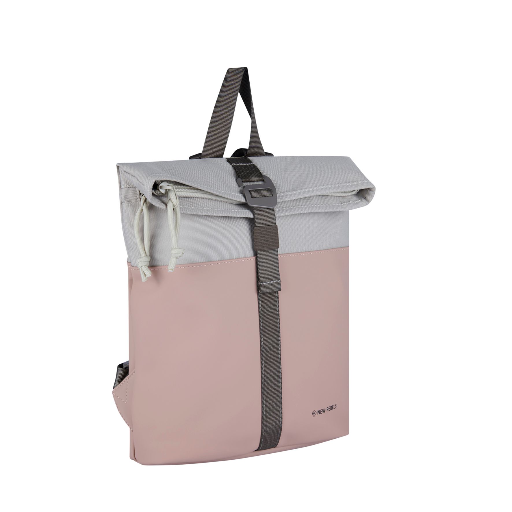 New Rebels Backham Los Angeles Rolltop Backpack Mini Old Pink – Beige