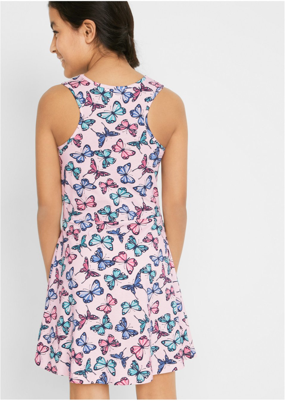 Robe fille en jersey à imprimé papillon