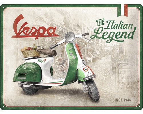 Blikken bord Vespa Legend 30x40 cm