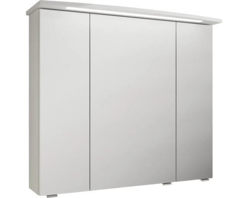 Pelipal xpressline 4010 badkamermeubelset, BxHxD 144 x 200 x 45 cm, hoogglans witte fronten, met witte keramische wastafel, 4010.0800111095