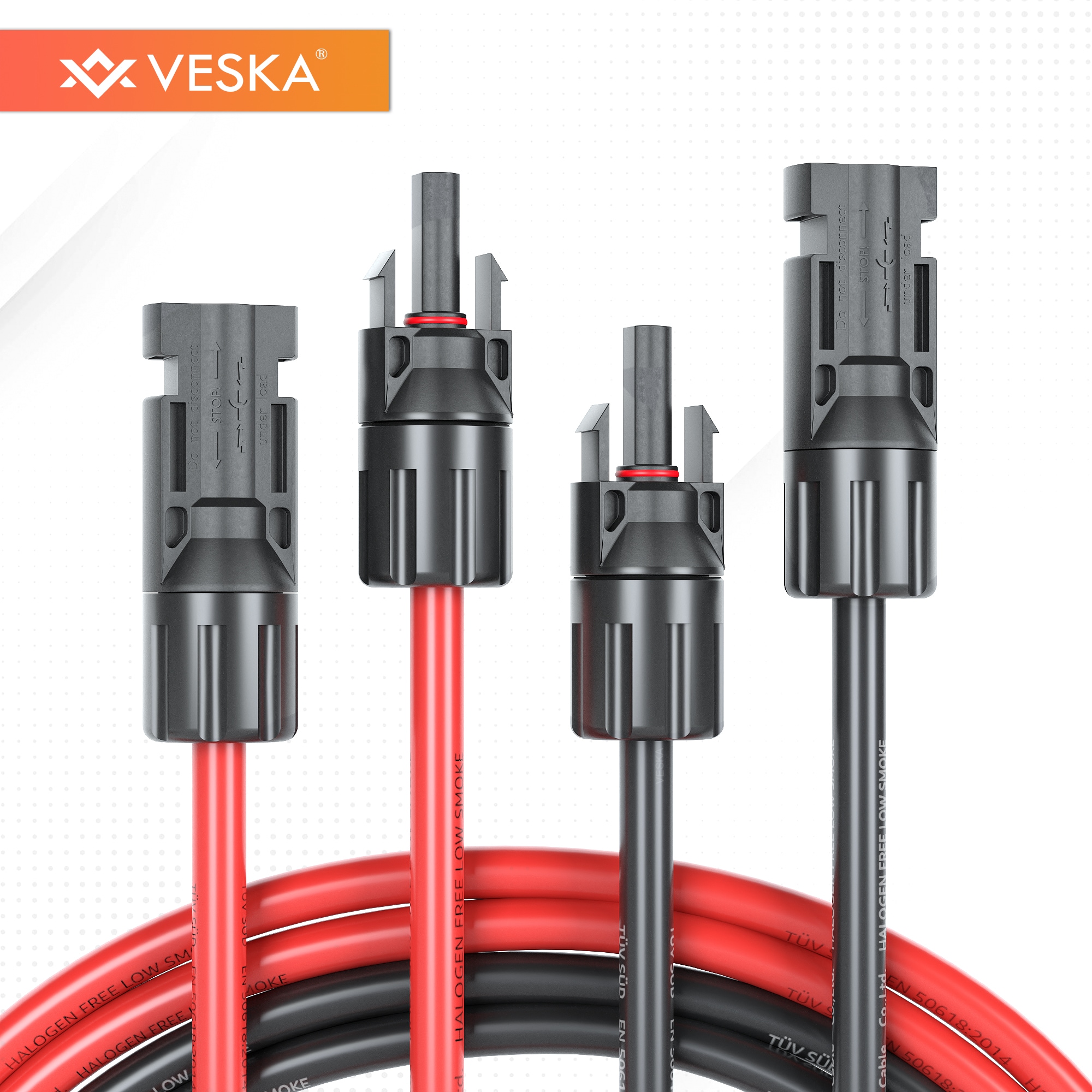 Solar Kabel MC4 6mm Set -versch. Ausführungen