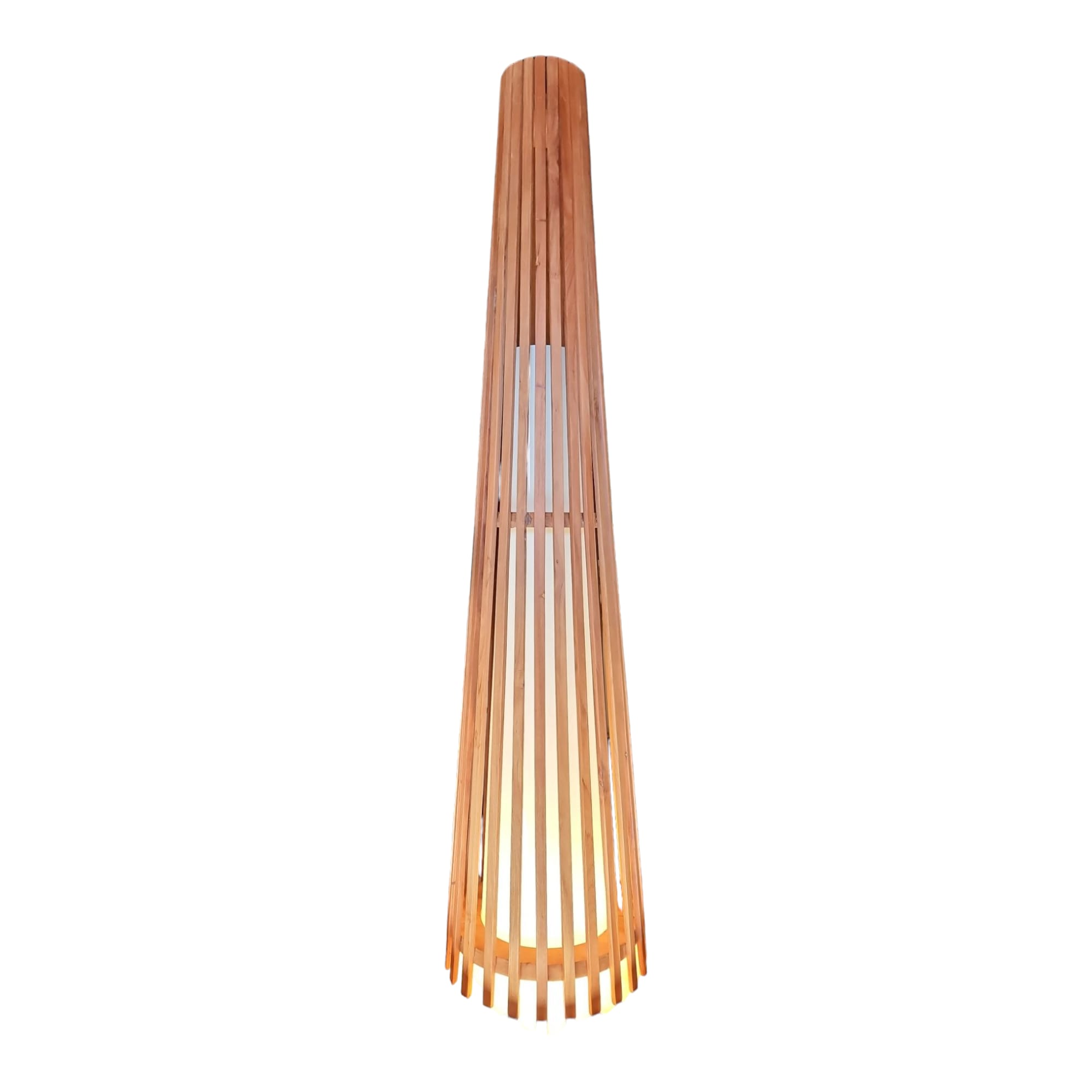 Interieurdirekt – Vloerlamp Anto – Teakhout – 150cm – Naturel