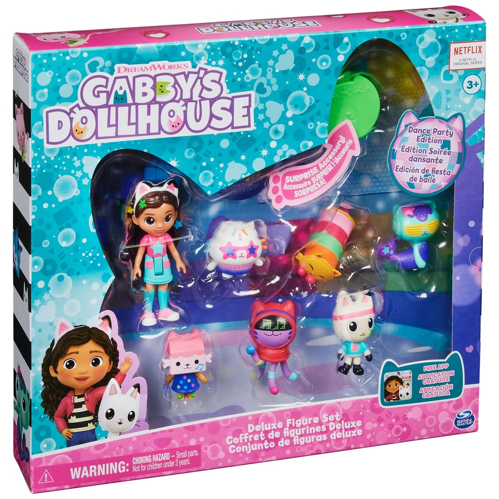 Gabbys Puppenhaus-Tanzparty-Figurenset mit einer Gabby-Puppenfigur