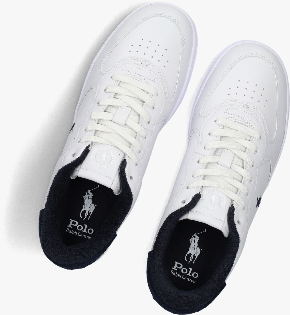 witte polo ralph lauren lage sneakers master court