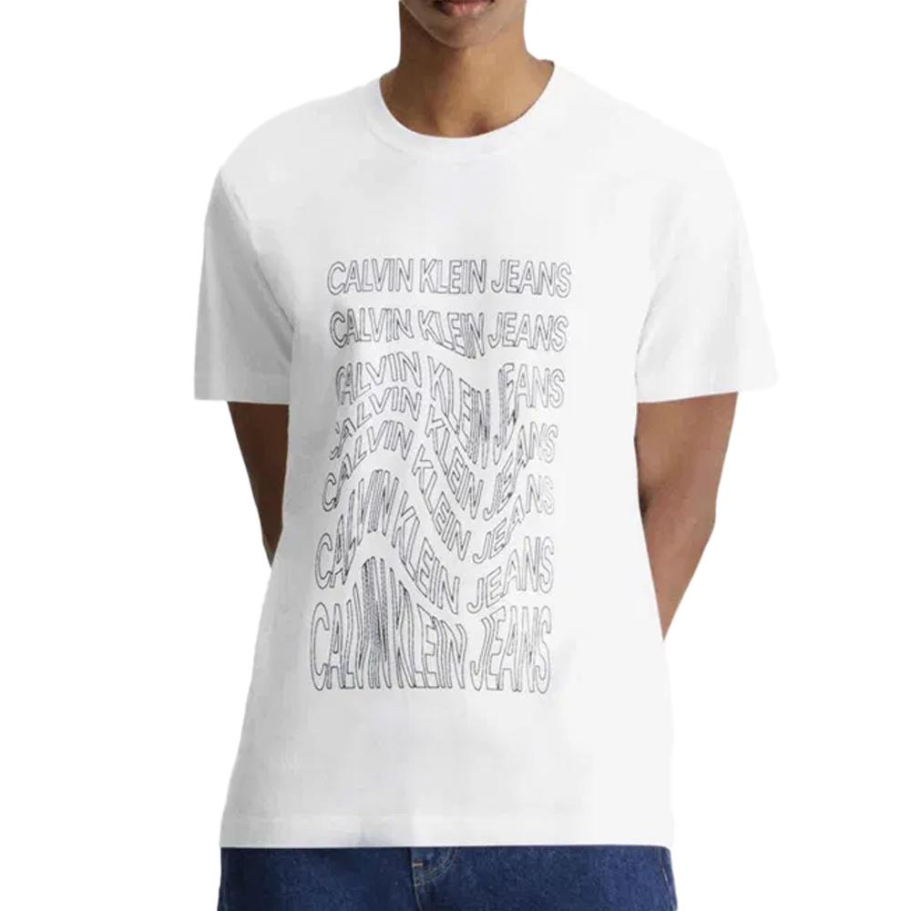 Calvin Klein Jeans T-shirt Blanc Homme Calvin Klein Jeans Institutional Warp
