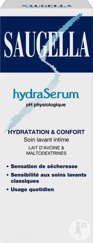 Saugella HydraSerum Hygiène Quotidienne Sécheresse Flacon 200ml