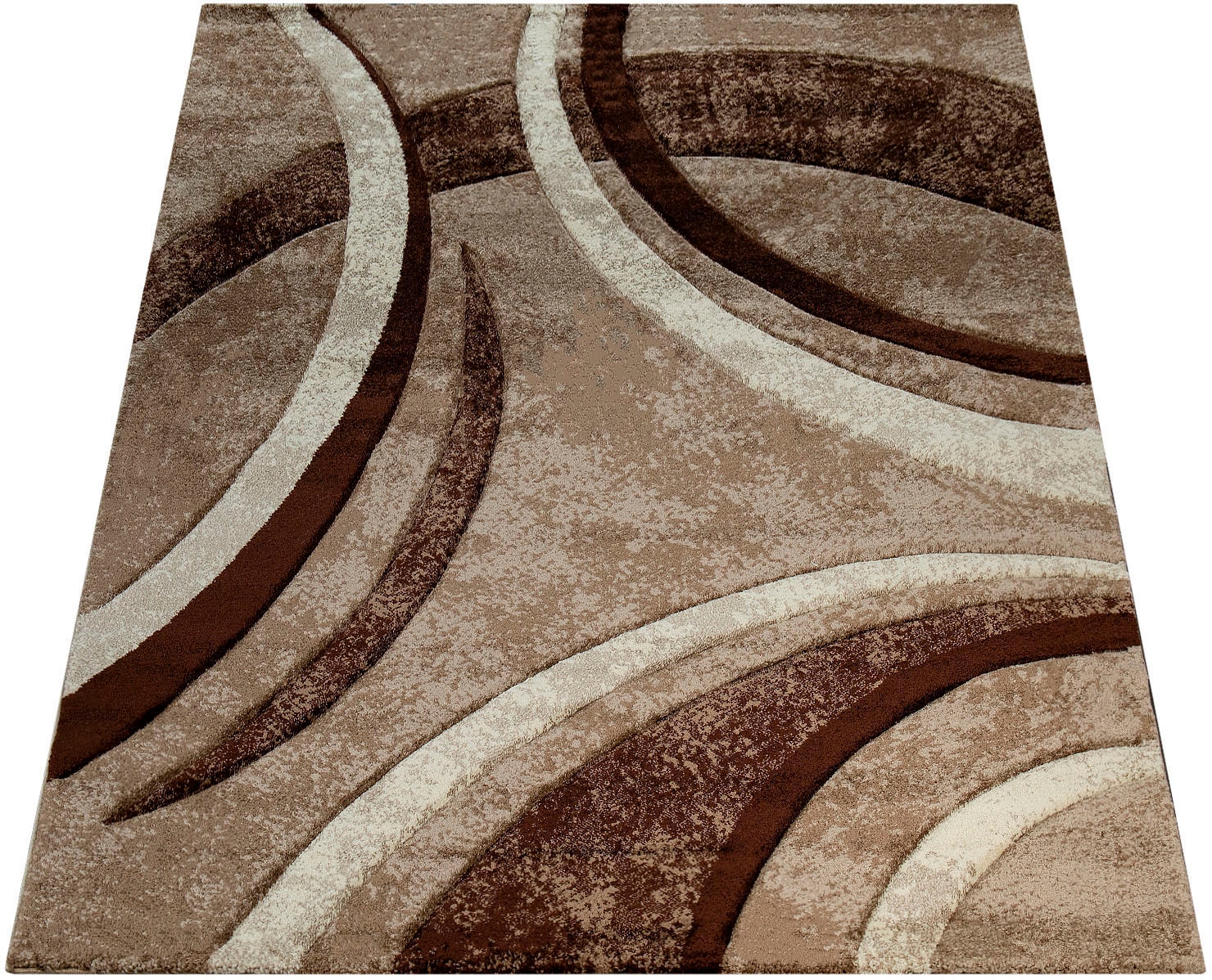 Paco Home Teppich »Brillance 758« rechteckig 16 mm Höhe Kurzflor, modernes geometrisches Design, auch als Läufer