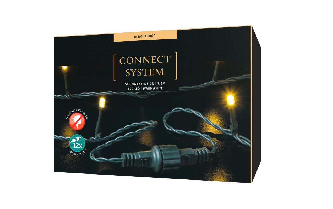 Lichterketten-Sytem-Erweiterung Connect 100 LED, 7.5 mLichterketten-Erweiterung mit 100 LEDs (ohne Trafo)
