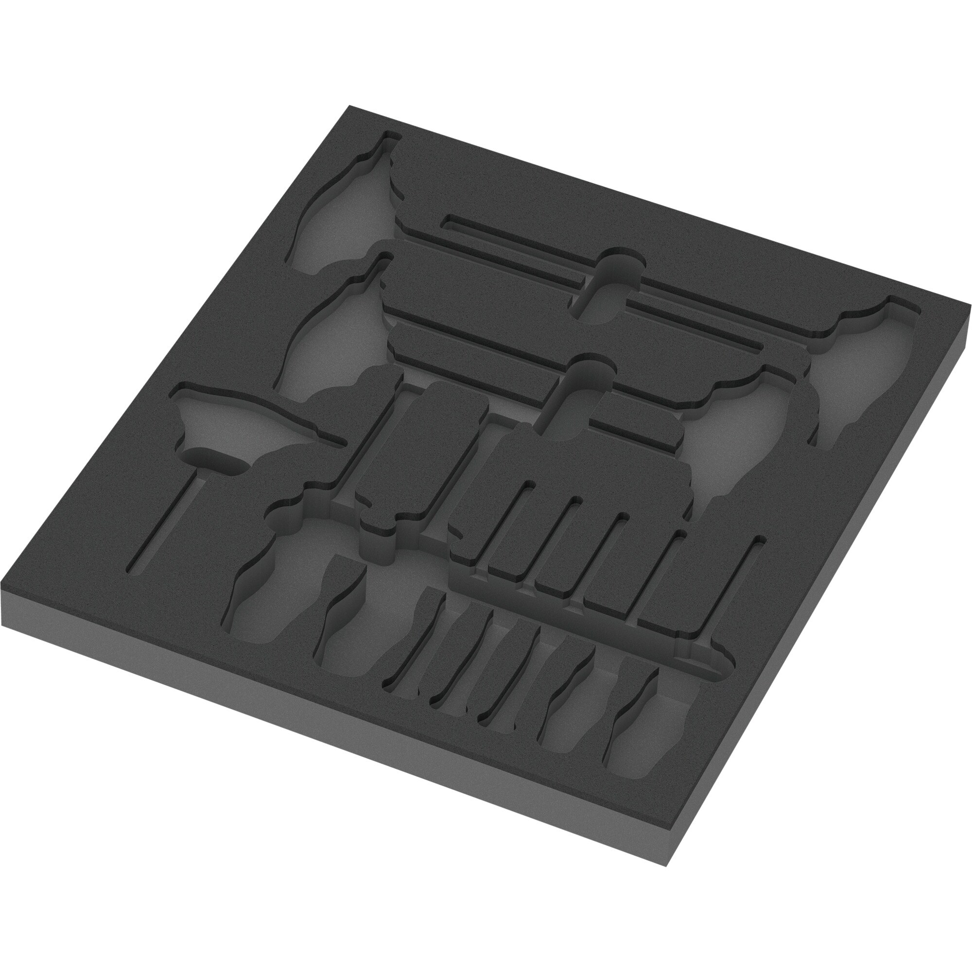 Wera Einlage 9813 Schaumstoffeinlage für Hex Schraubendreher Set 1, leer