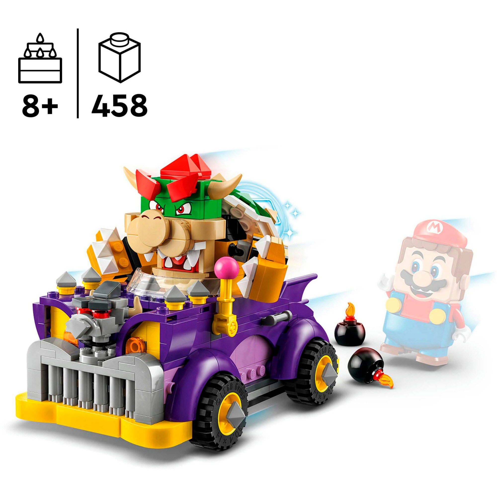 LEGO Konstruktionsspielzeug Super Mario Bowsers Monsterkarre - Erweiterungsset