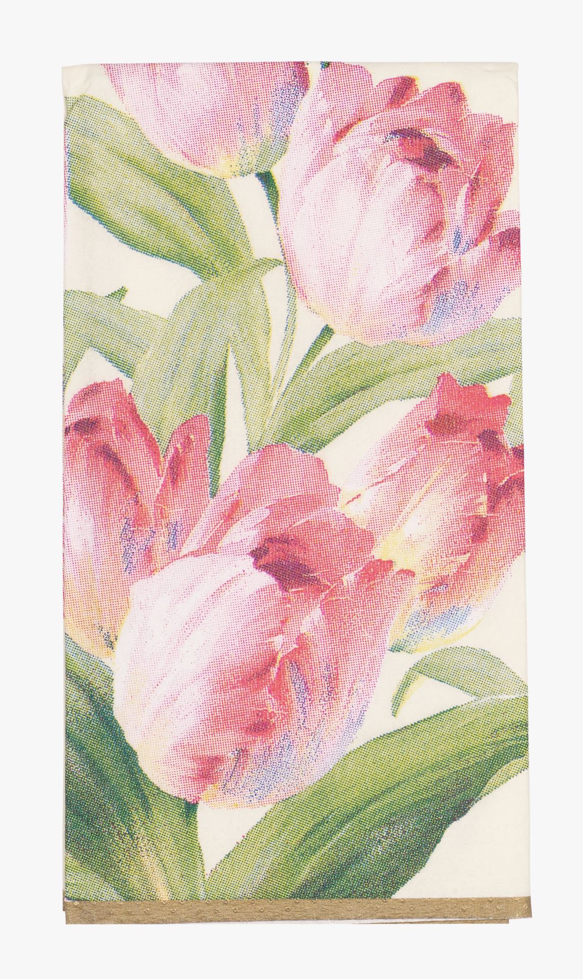 Papirlommetørkle rosa - 21x21 cm