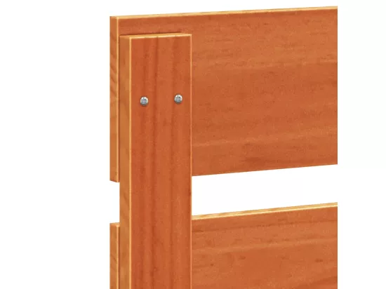 Tête de lit cire marron 150 cm bois massif de pin