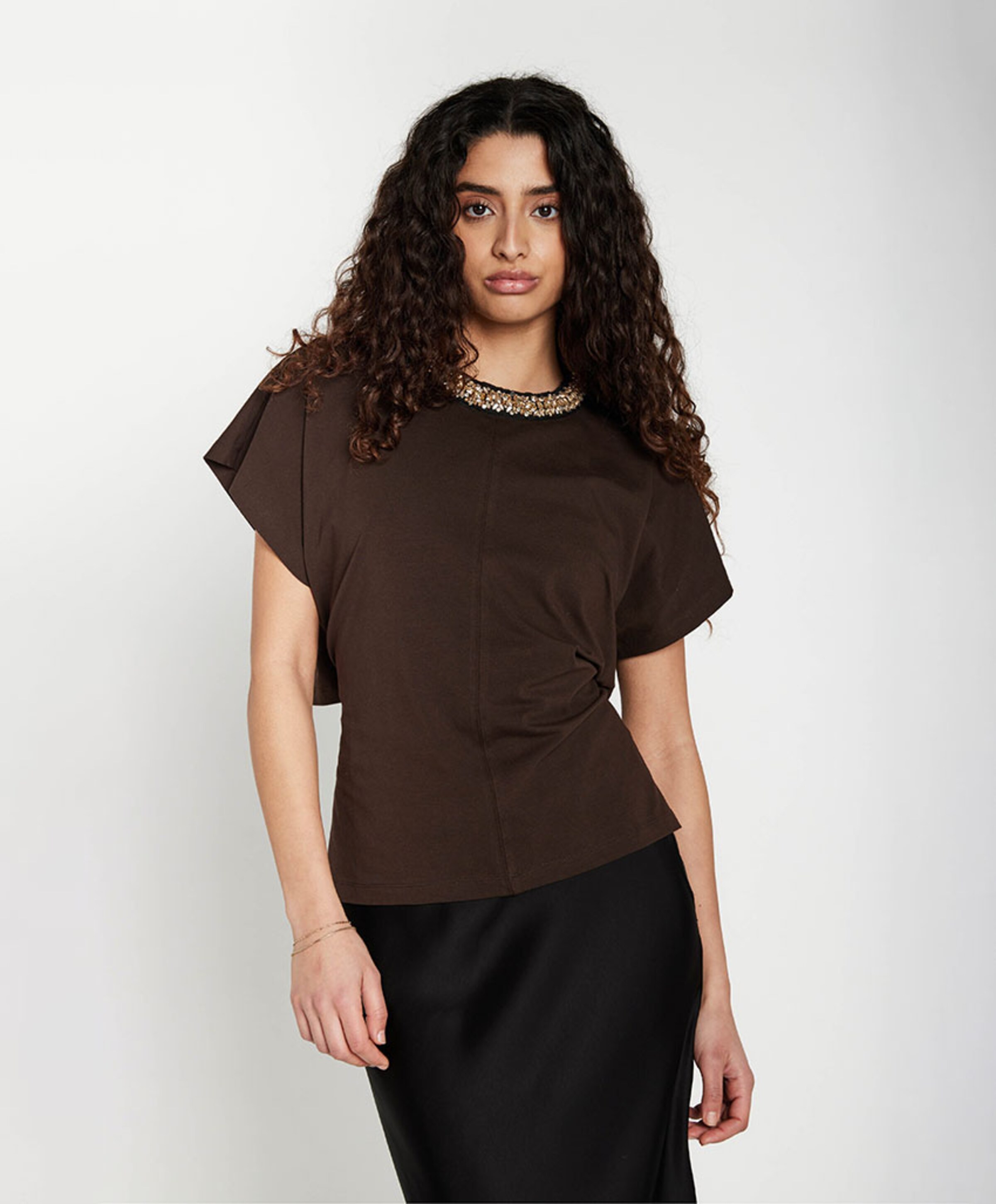 Bruuns Bazaar Dames top bruin