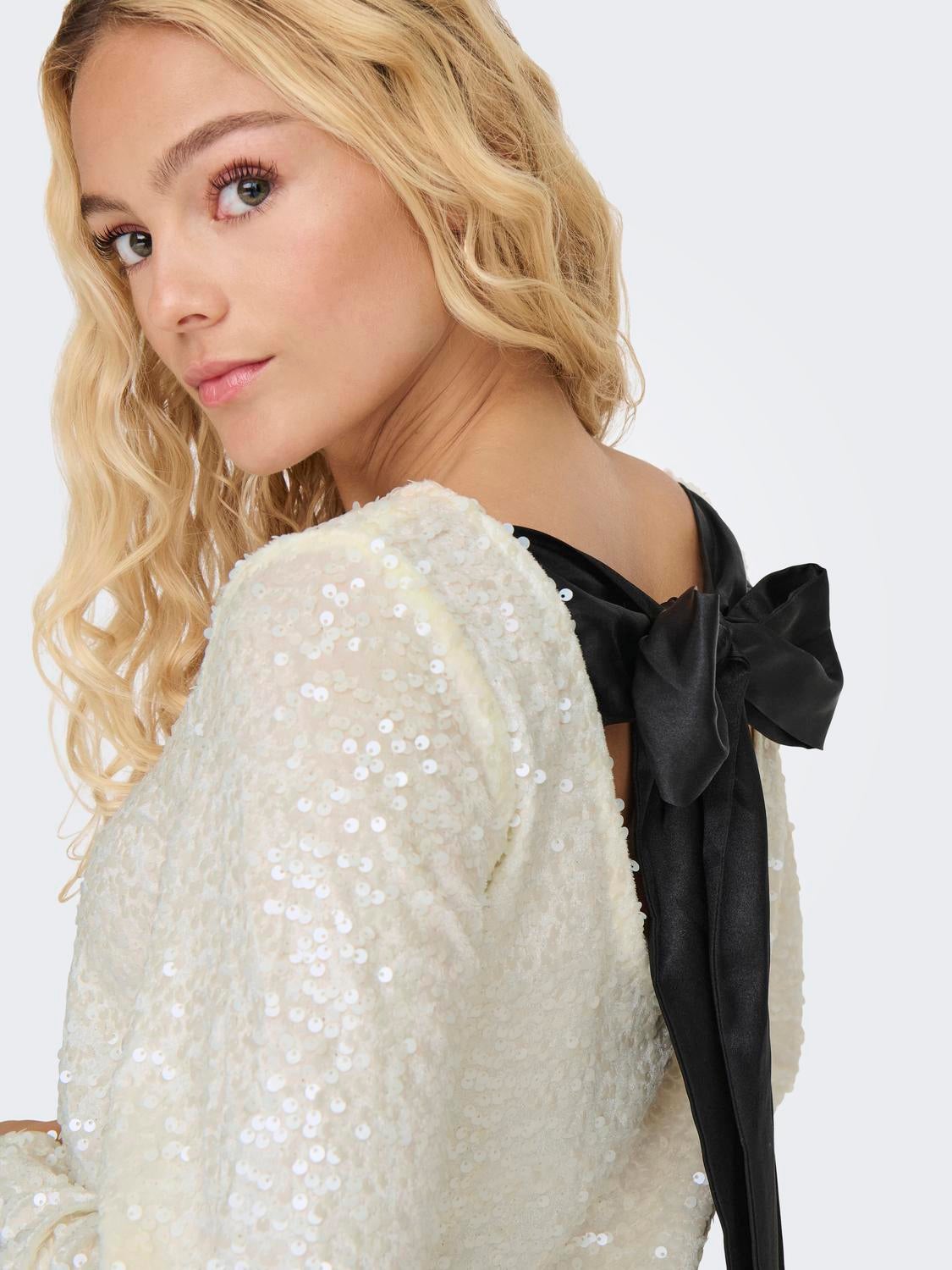JDYSARA Kurzes Kleid Cloud Dancer