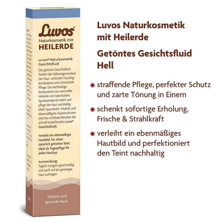 Luvos Naturkosmetik getöntes Gesichtsfluid hell, 50 ml