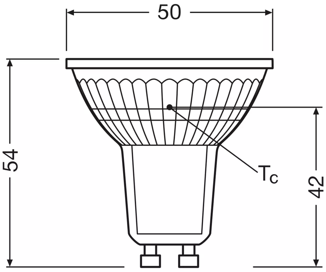 LED-Strahlerform GU10/2,6 Watt/Energie F