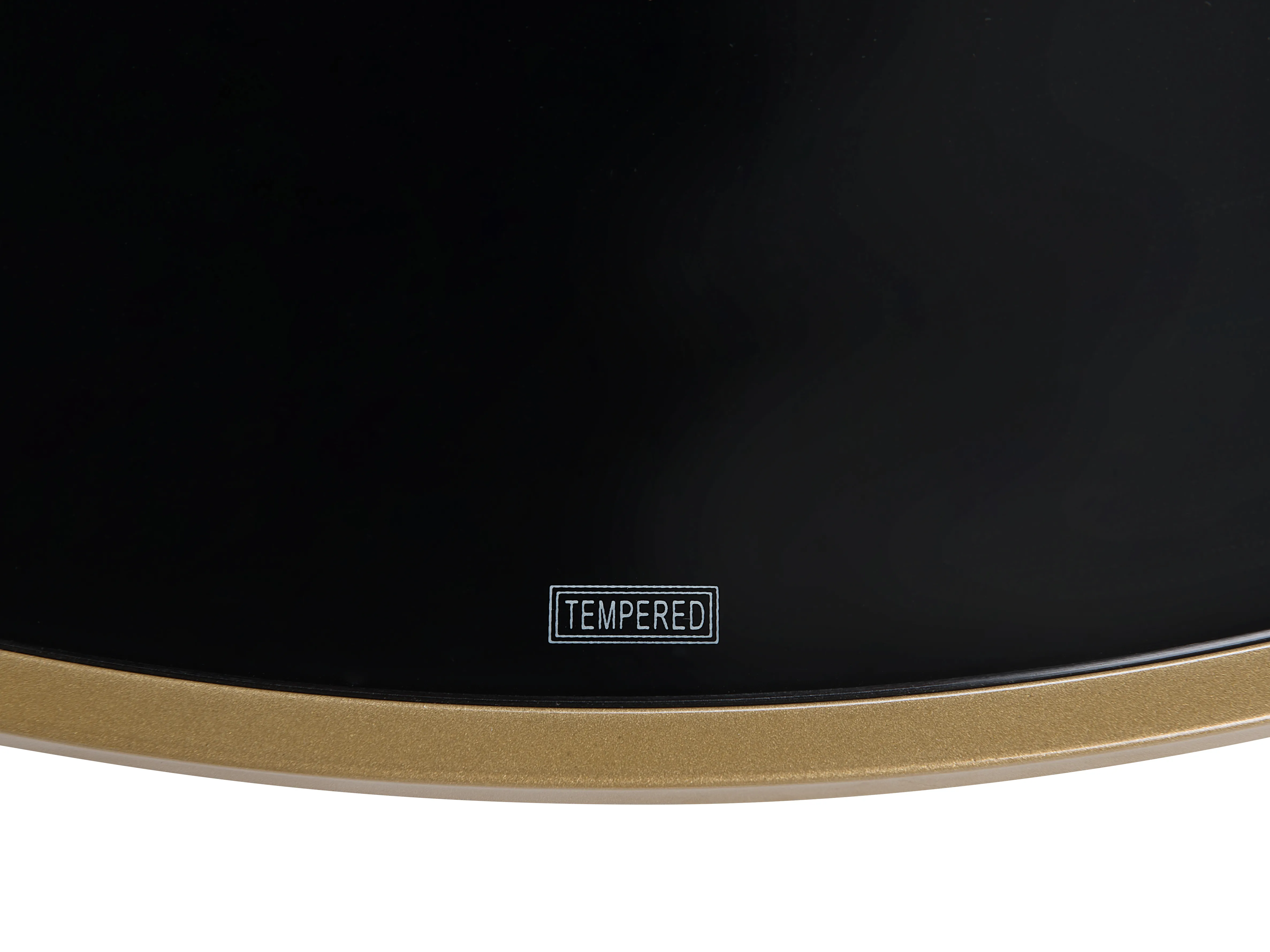Salontafel FLORENCE Glas Zwart/goud
