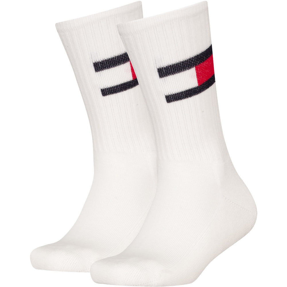 Køb Tommy Hilfiger White Th Kids Strømpe 2P Flag