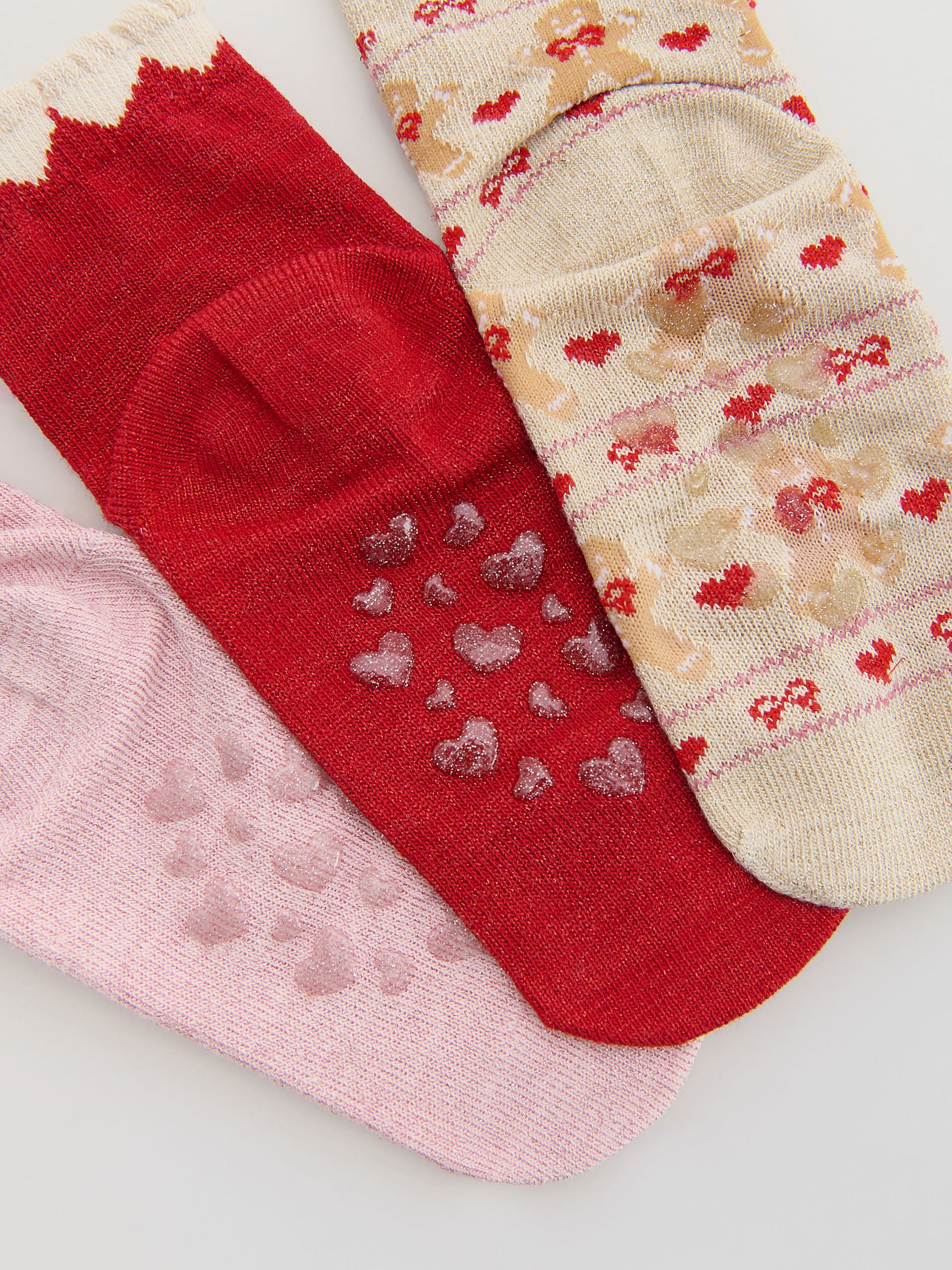 3er-Pack rutschfeste Socken