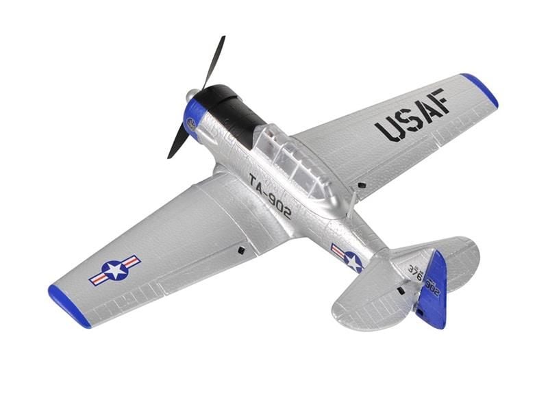 TOP-RC Warbird Mini AT-6 450 mm, Blau, RTF Kleines 4-Kanal RC-Flugzeug mit Gyro