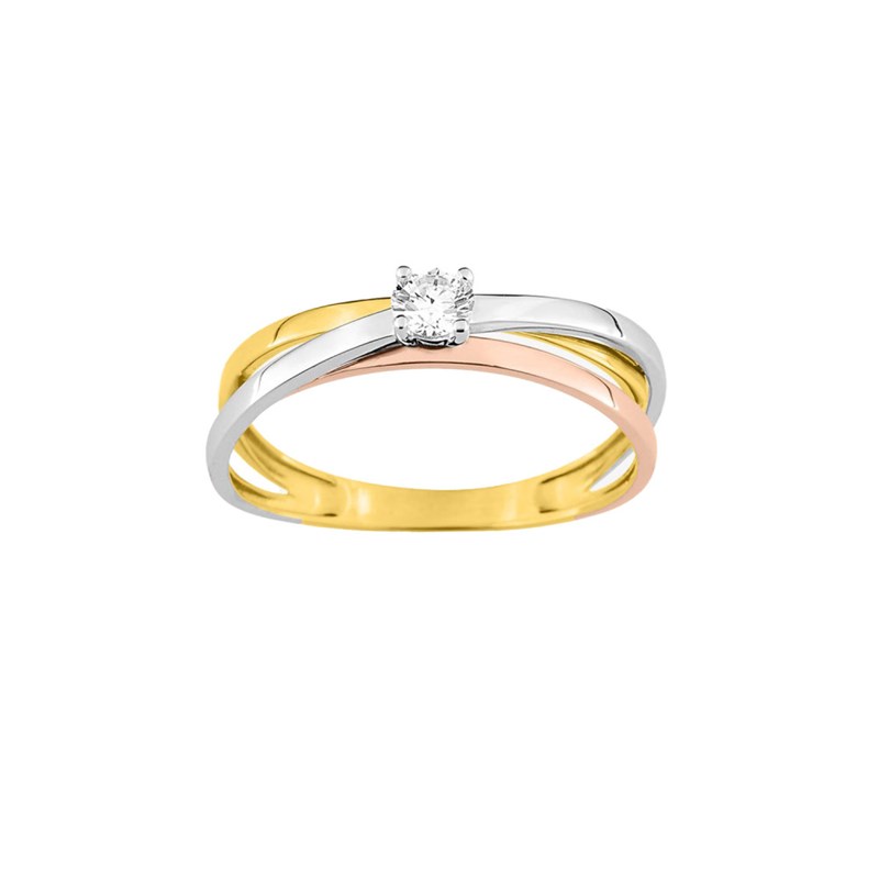Bague Femme - Oxyde de zirconium - Or 18 Carats