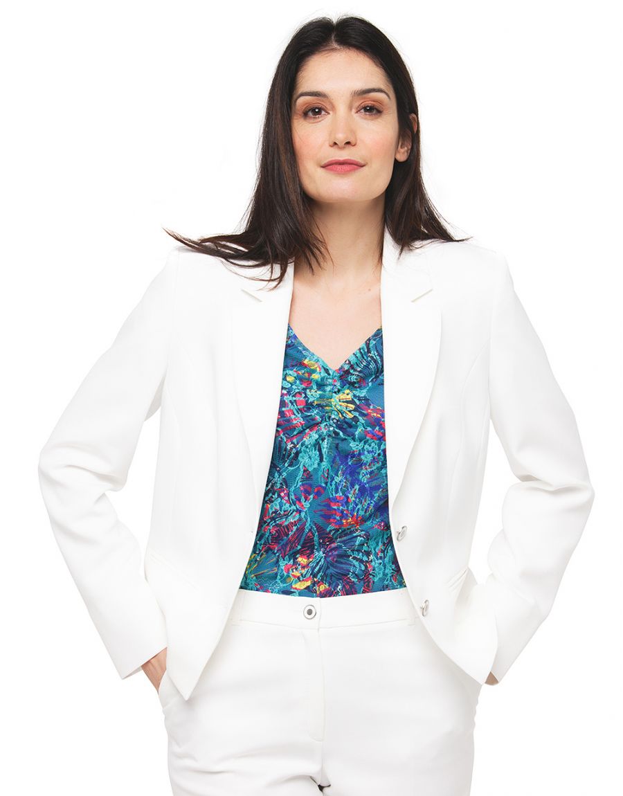 Veste blazer écrue