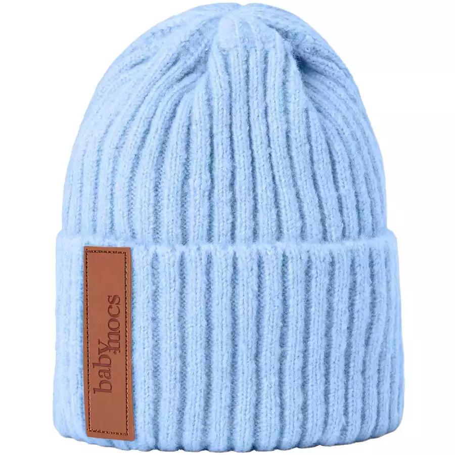 BabyMocs Mütze Vegan blau